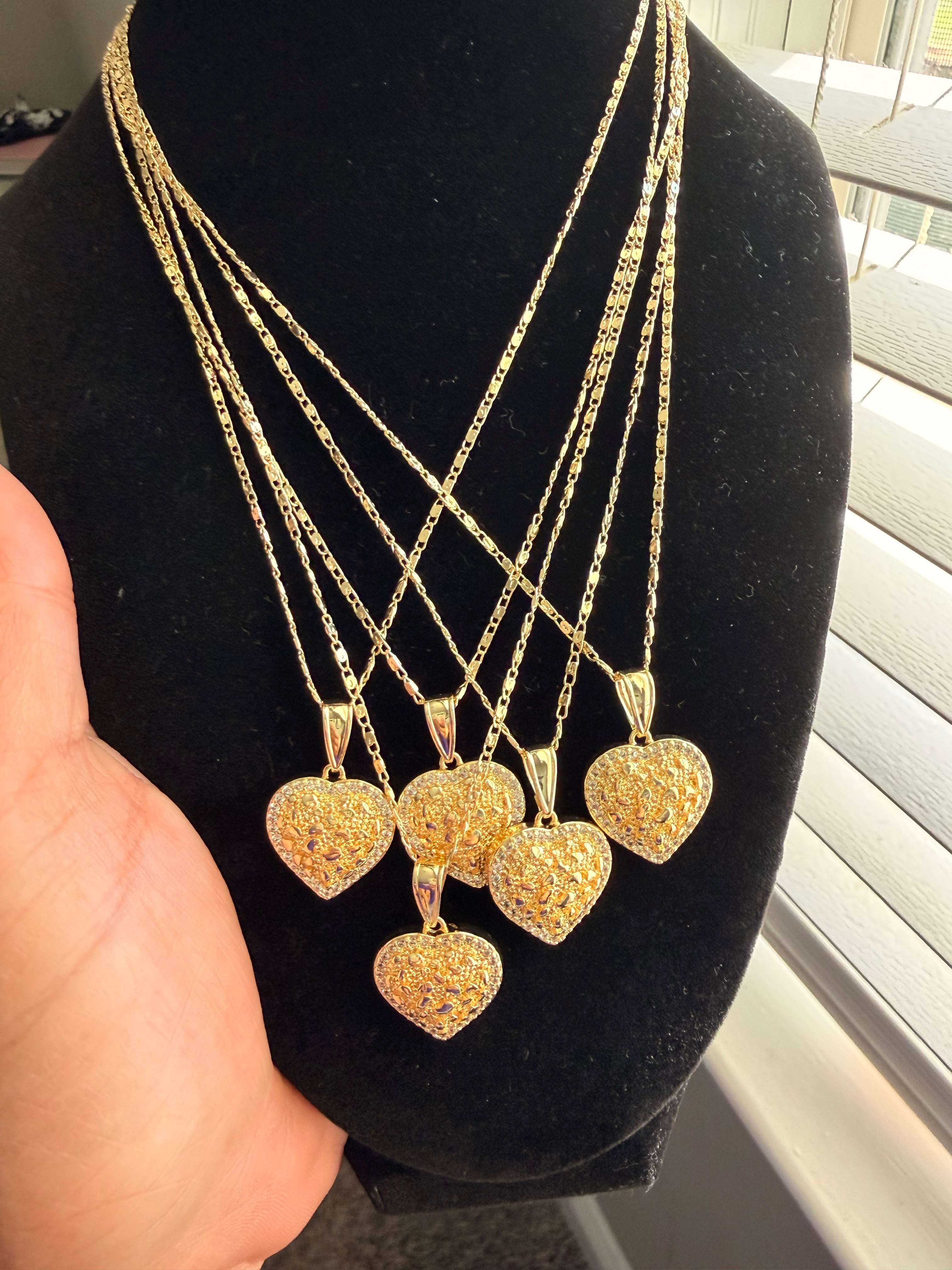 Heart Nugget Necklace