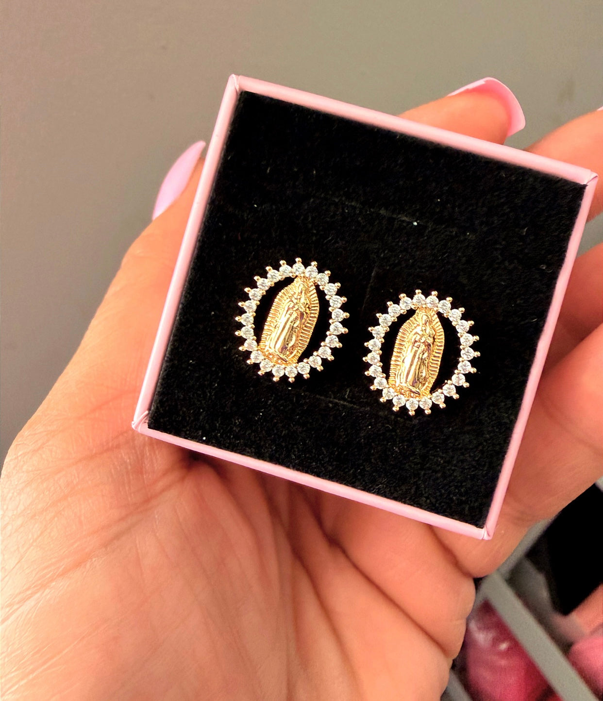 Virgin Mary Studs