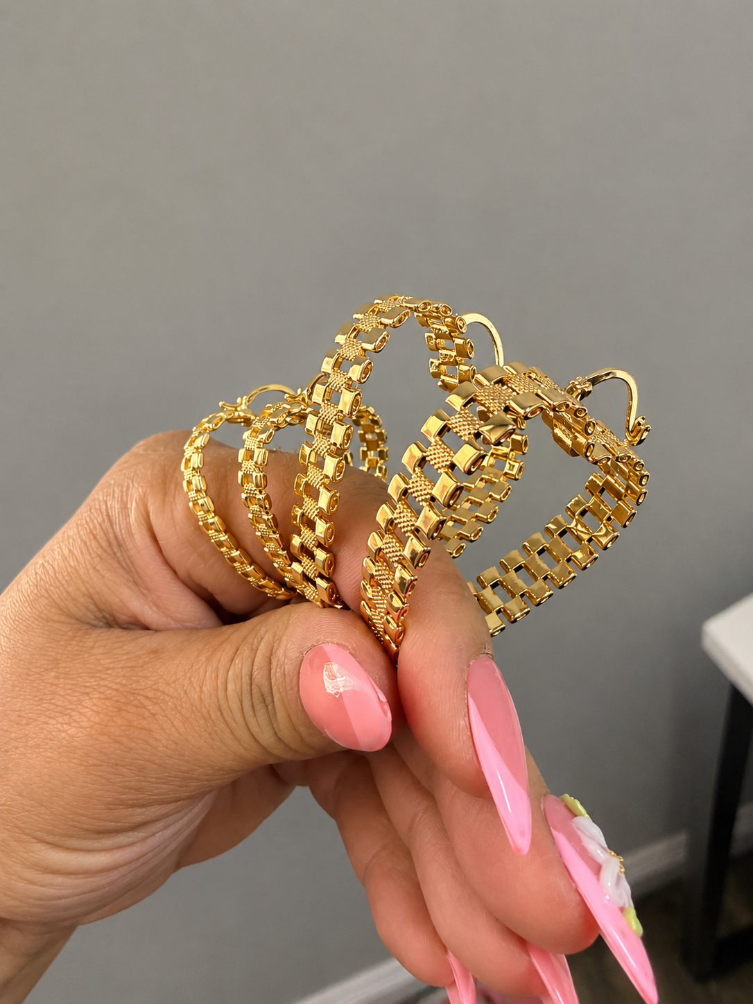 Small Rolex Hoops