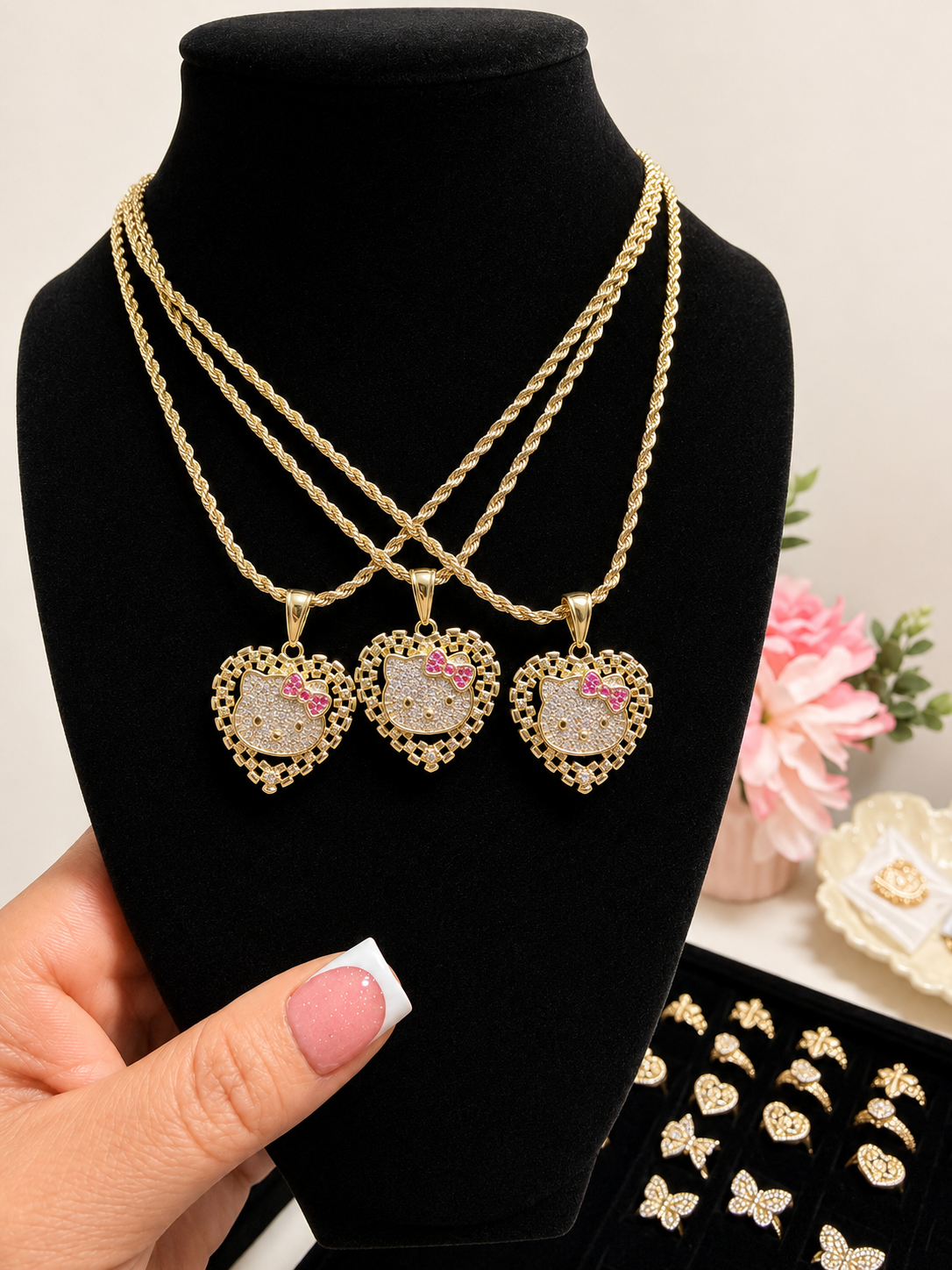 Bling Hello Kitty Necklace