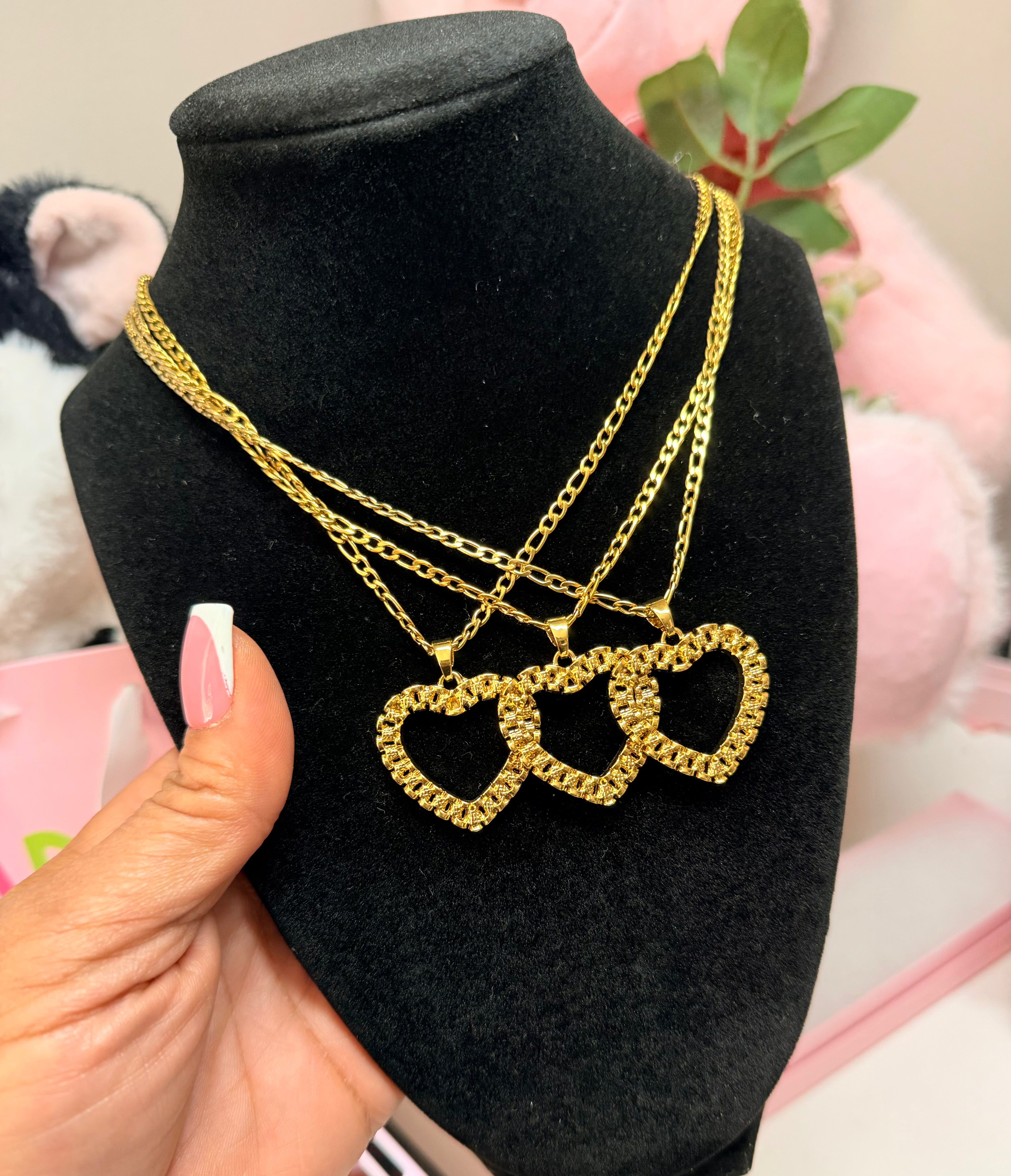 Large Heart Rolex Necklace